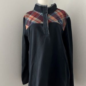 LLBean Women’s Rugby Soft Long Sleeve Button Plaid Yolk Shirt XL